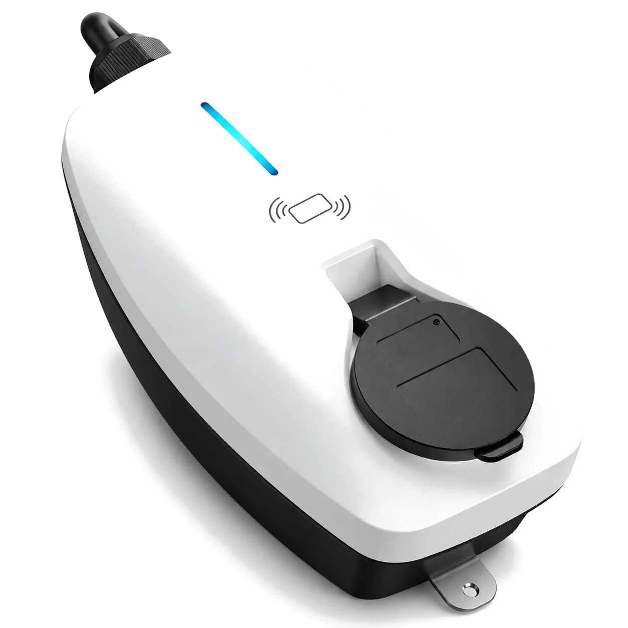 MOLZEX EVR Series rounded white wallbox with Type 2 socket